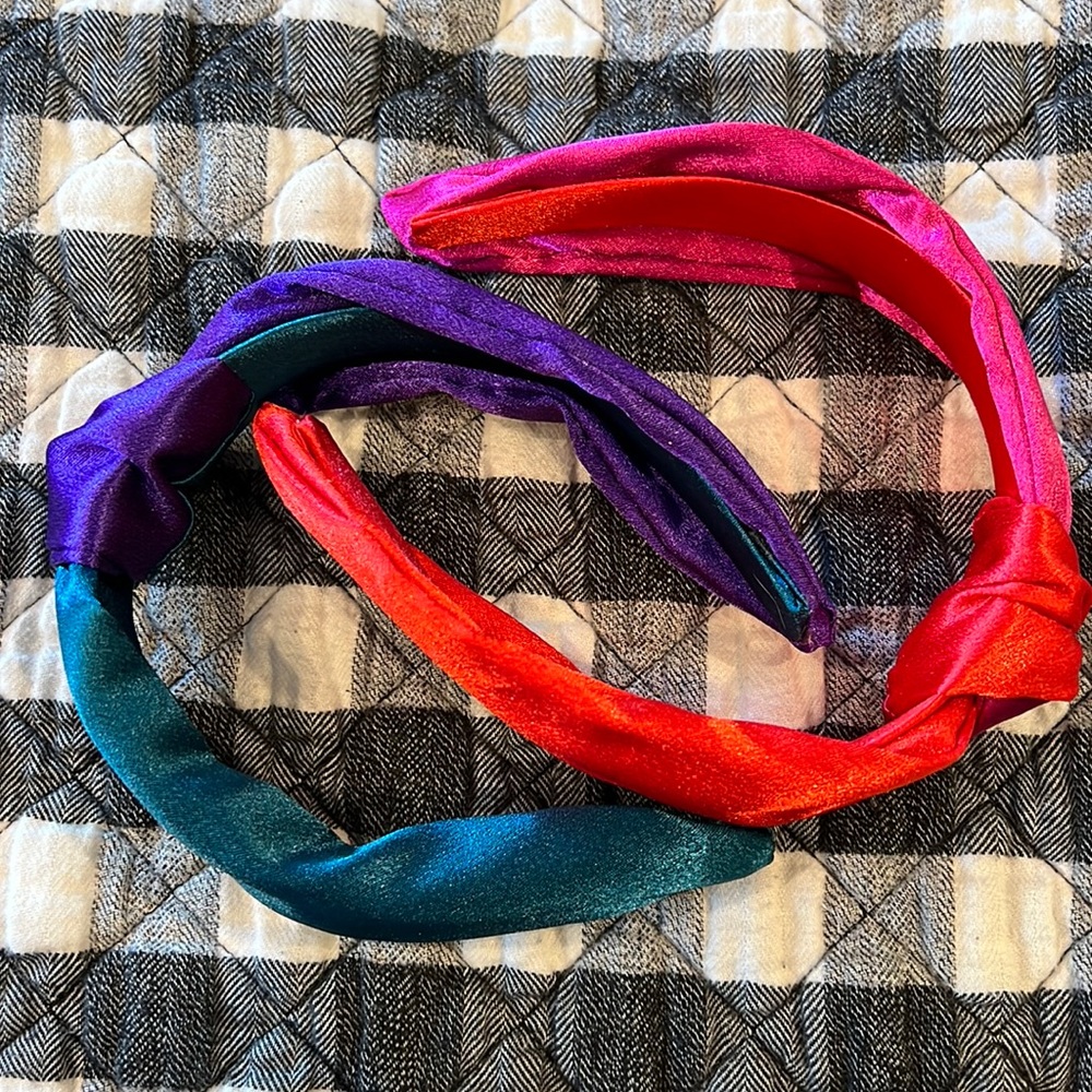 NWOT satin headband 2 pack